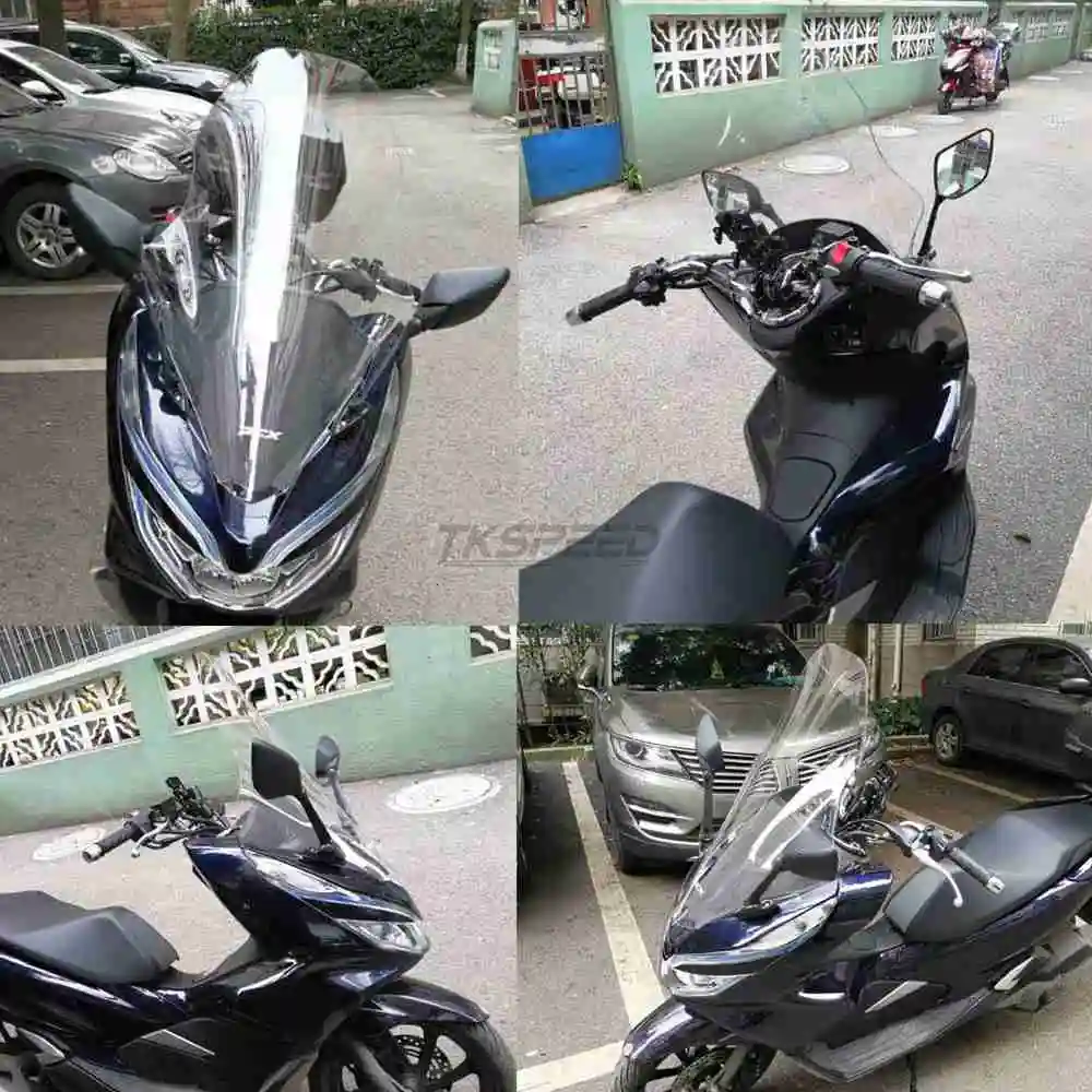 Мото rcycle лобовое стекло ABS ветровое стекло ДЕФЛЕКТОР ДЛЯ Honda pcx 125 PCX125 150 Parabrisas Defletor vento moto