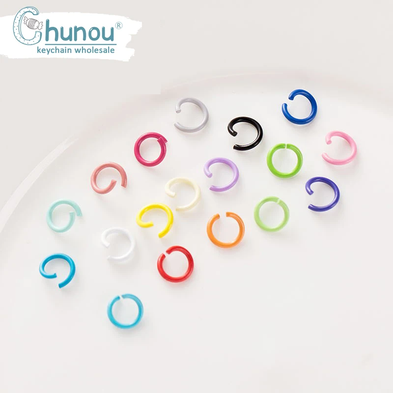 100 шт./лот 1 2*8 мм карамельный спрей краска Металлические Открытые одинарные петли