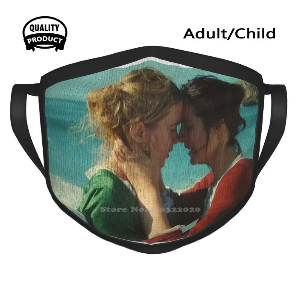 Портрет женщины на огне капсулы для экрана Велоспорт охота туризм кемпинг маска