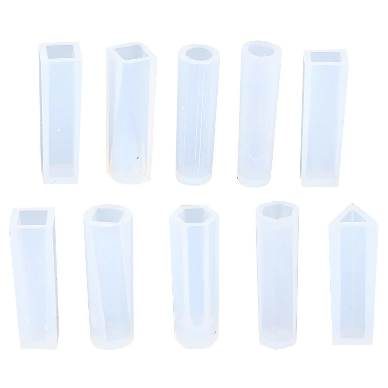 3 шт. прозрачные силиконовые подвески для ювелирных изделий в виде цилиндра | Дом