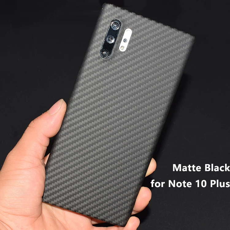 Для samsung Note 10 Plus чехол Роскошный тонкий из настоящего углеродного волокна противоударный Броня задняя крышка чехол для телефона samsung Note 10