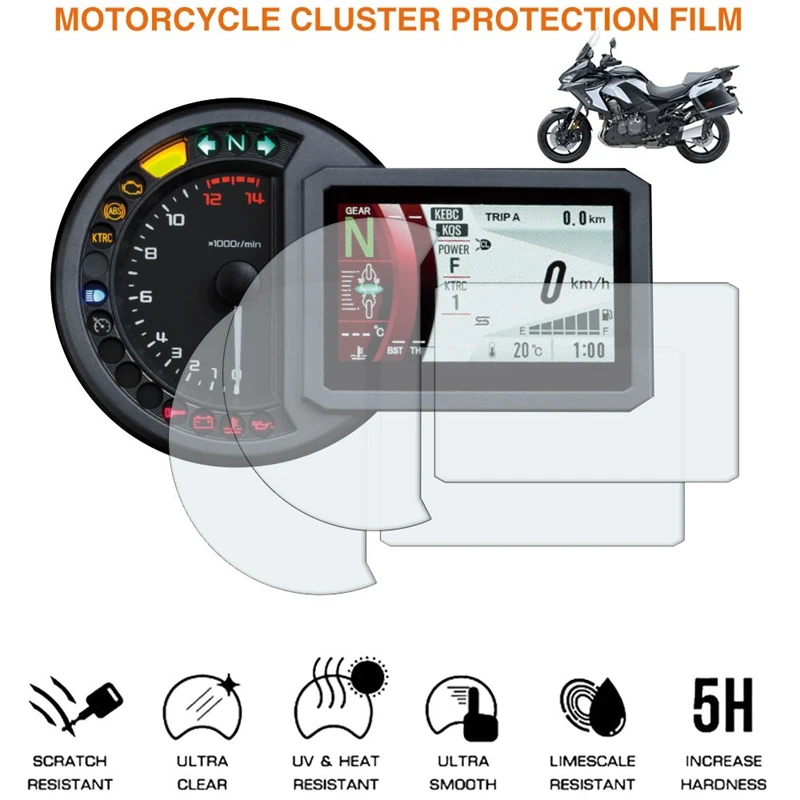 Защитная пленка от царапин на мотоцикл для экрана KAWASAKI NINJA H2 SX SE обзор Versys 1000 2018