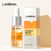lanbena vitamin c whitening face serum lighten spots brightening facial skin essence fade dark spots remove freckle speckle care