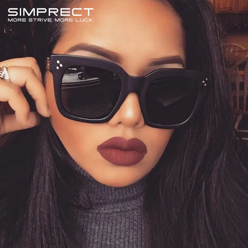 Солнцезащитные очки SIMPRECT в ретро стиле женские квадратные Роскошные брендовые