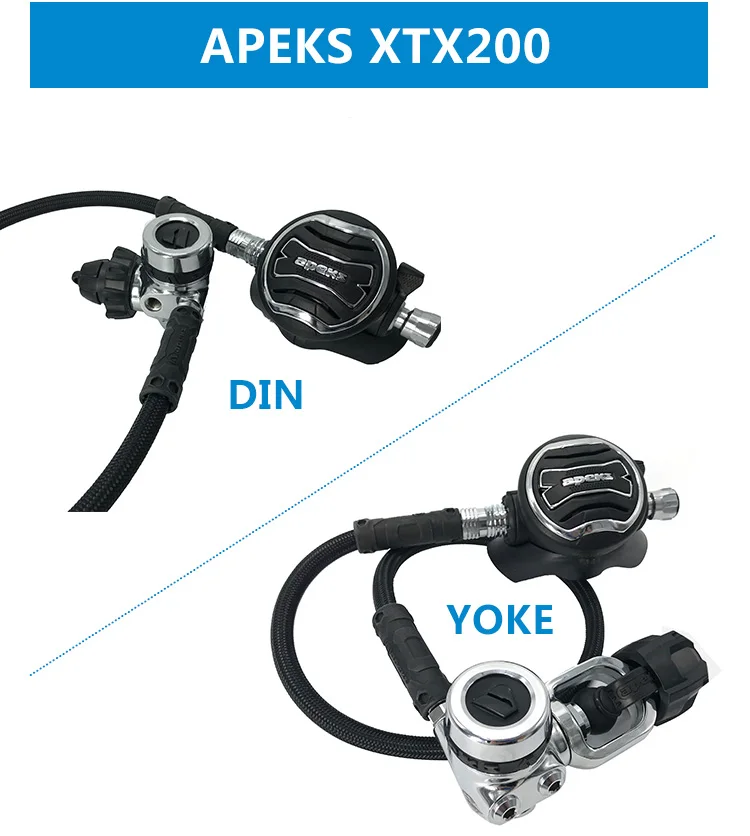 NiteScuba регулятор для дайвинга для подводной фотографии Apeks XTX 200 и XTX50/40 Осьминог Топ диапазон комплект регулятора