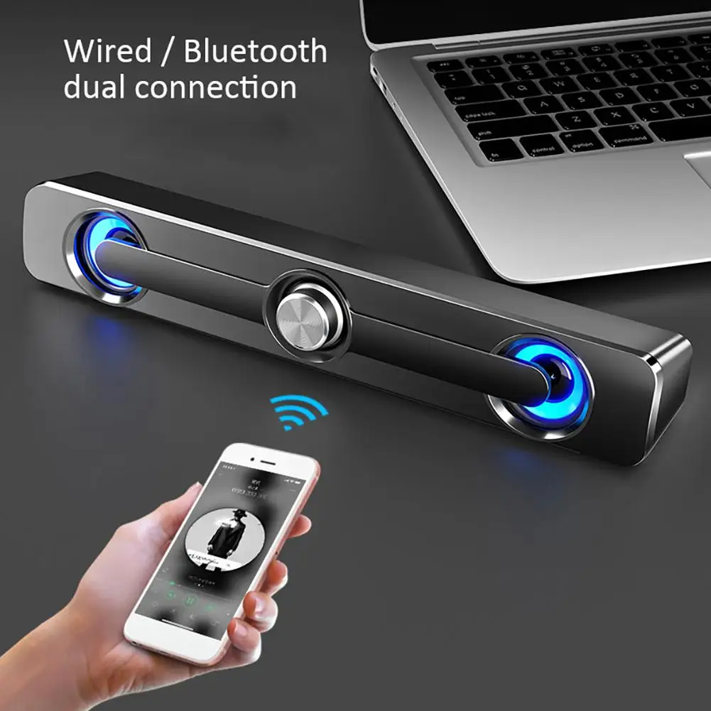 Мини USB проводной мощный Стереодинамик для ноутбука планшета Bluetooth