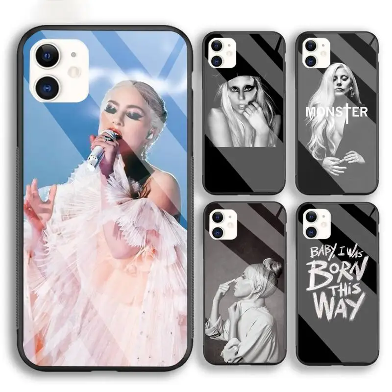 

Lady Gaga Born This Way Phone Case For Iphone 6 6s 7 8 Plus XR X XS XSmax 11 12 Pro Mini Max Tempered Glass