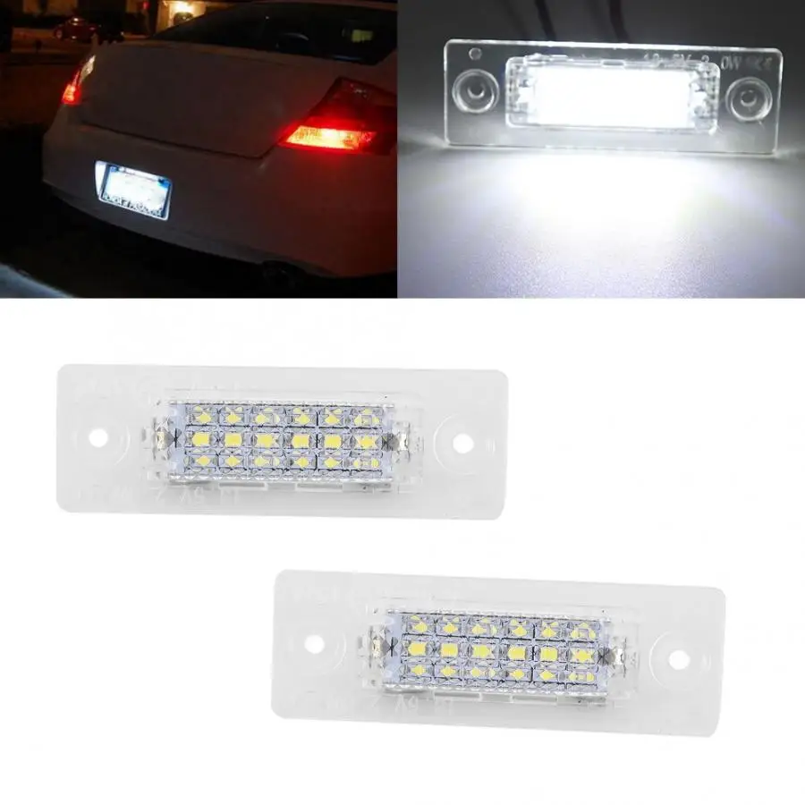 18 SMD светодиодный светильник 12V высокой яркости номерного знака Лампа подходит