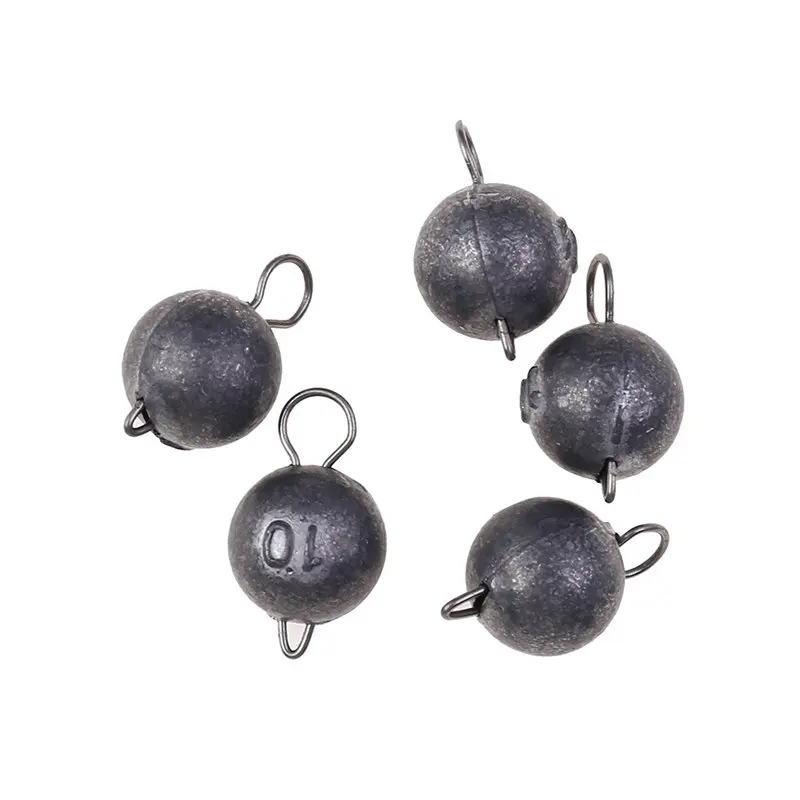 5 шт. рыболовные грузила круглой формы в форме шара свинцовые Φ 7. Аксессуары для