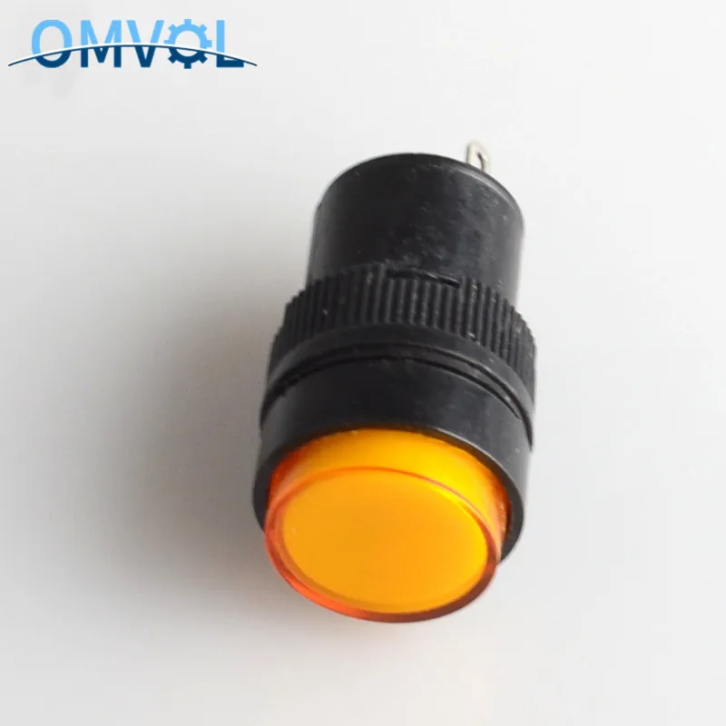 5 шт. 16 мм индикатор пилотный светильник DC12V DC24V AC220V панель установленный пилот