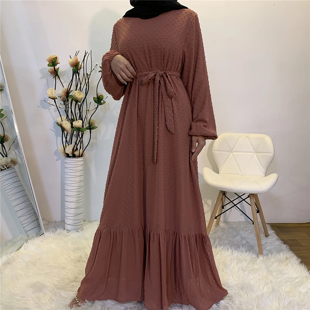 

Eid Mubarak Abaya платье Дубай мусульманские женщины оборки платья Хиджаб Турция Исламская одежда Caftan Marocain Vestido Musulmane Femme