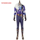 Оригинальная боевая униформа VEVEFHUANG Kосплей из аниме игры геншин влияние каея, великолепный наряд, костюм для косплея, Рождественский карнавальный парик