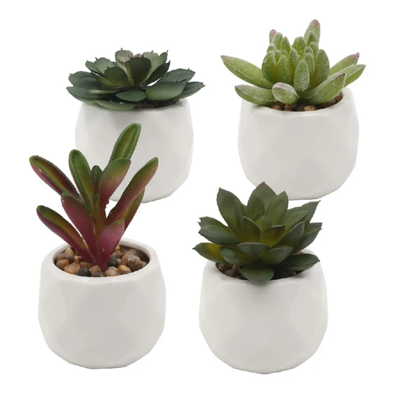 Зеленые искусственные суккуленты растения для украшения дома и сада свадебные