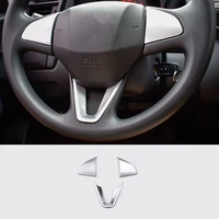 for honda new fit city jazz 2014 2015 car styling accessories abs chrome steering wheel panel cover trim