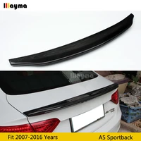 ca style carbon fiber rear trunk spoiler for audi a5 4door sportback 2007 2012 2016 year car spoiler wing not fit sline s5 rs5