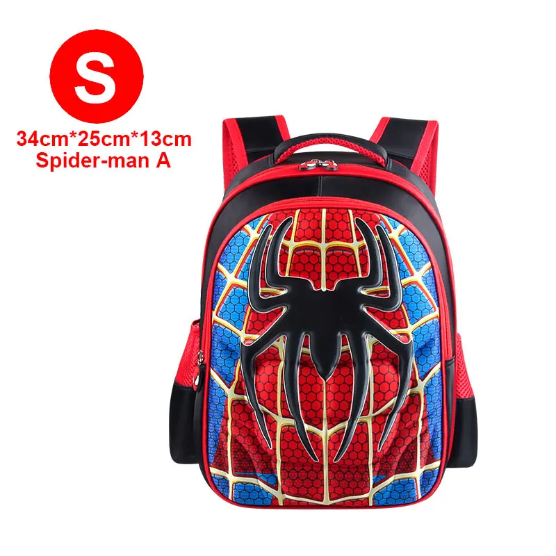 Red S spider-man 2 MARVEL, Супермен, Бэтмен, Человек-паук, Bacpac, Капитан Америка, детские школьные сумки для мальчиков и девочек, студенческий рюкзак для молодых людей - Цвет: Red S spider-man 2
