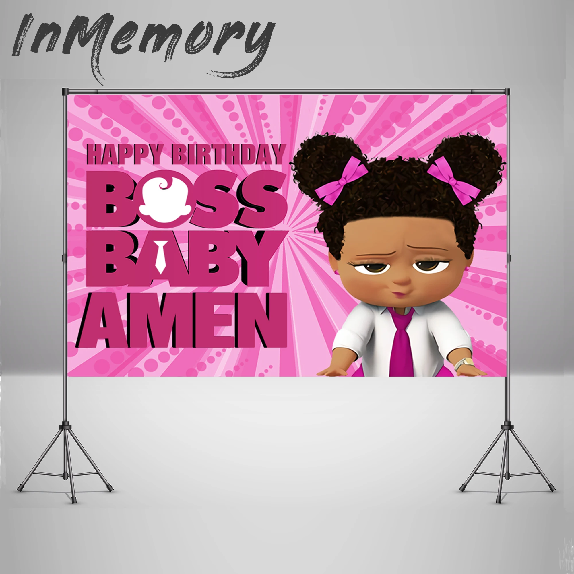 Фон для фотосъемки с мультяшным африканским боссом детский фон первого дня