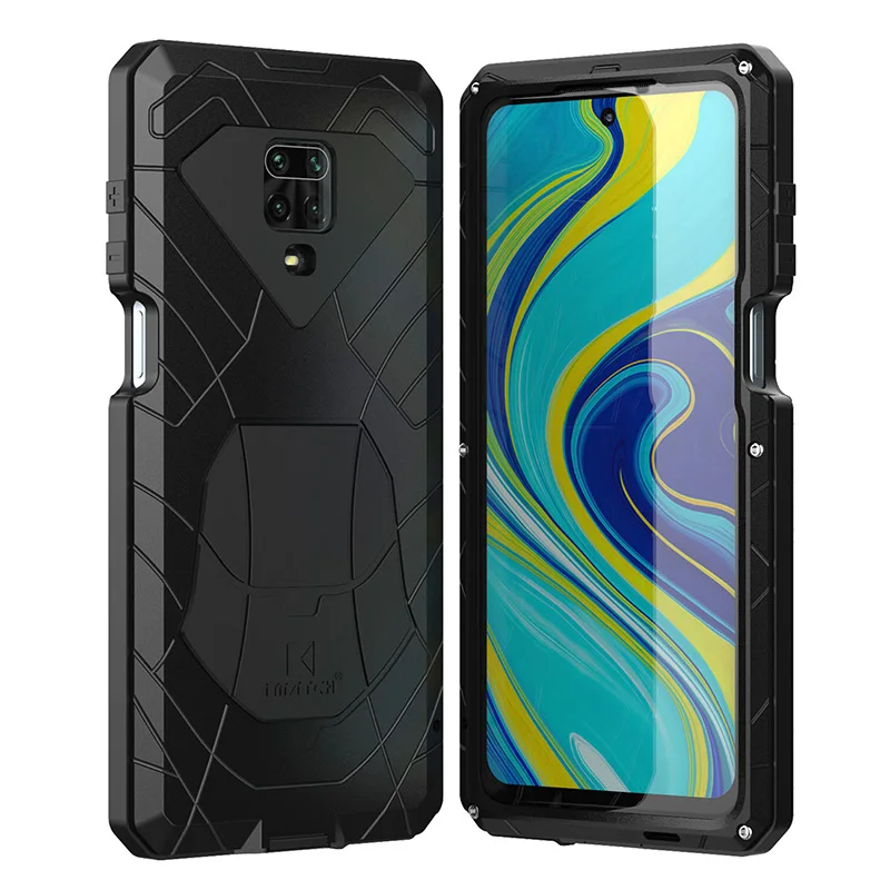

Case For Xiaomi Mi 9T Pro 9TPro Redmi Note 9s Note9s Hard Aluminum Metal Heavy Duty Protection Cover Mobile Phone Accessories