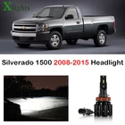 Xlights диодные лампы для авто автомобильные лампы для 2008 2009 2010 2011 2012 2013 2014 2015 Chevy Chevrolet Silverado 1500 светодиодные фары лампы ближнего света Canbus 12 В 6000 К лампы фары аксессуары