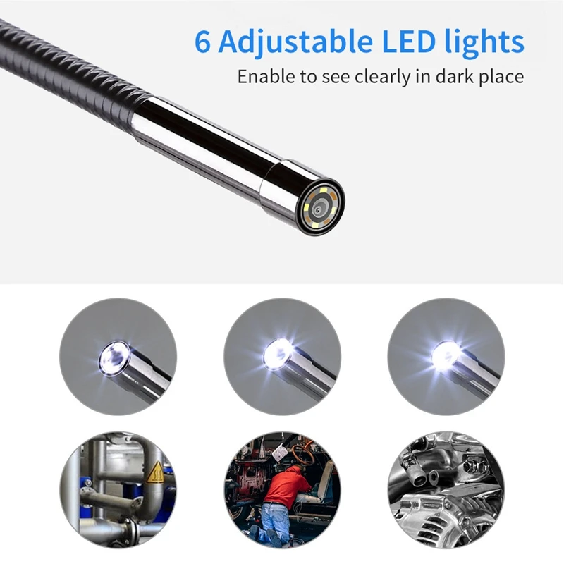 

4.3 Inch Lcd Handheld Endoscope Camera,1080P Waterproof Tube Industrial Borescope Videoscope with 8 mm Lens