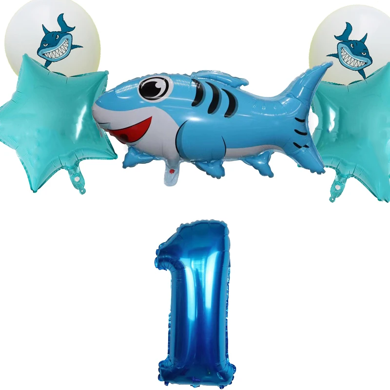Воздушный шар в виде акулы из фольги воздушные шары рыбы | Шарики и аксессуары