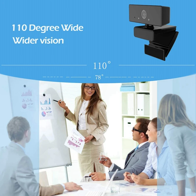 

Webcam Full HD 1080P Webcam with Noise Reduction Microphone Widesn USB Computer Camera for PC Mac Laptop