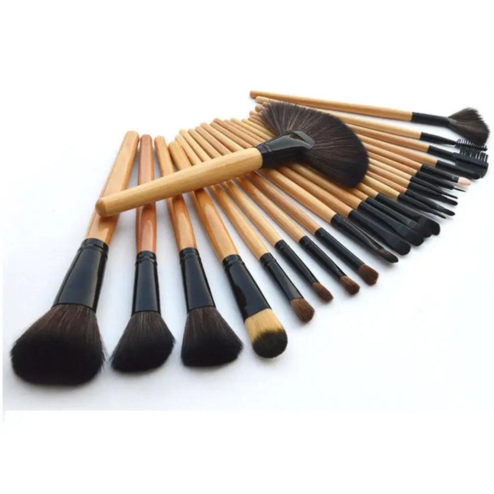 Набор кистей для макияжа 24 шт./лот кисти растушевки теней век подводки ресниц