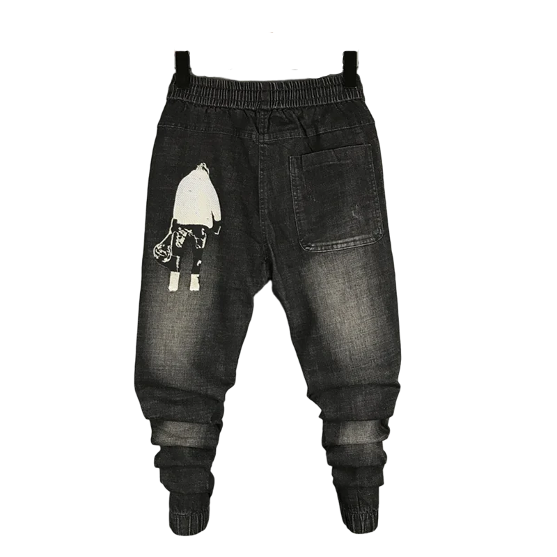

Distressed Ripped Slim Fit Jeans Mens Washed Destroyed Skinny Denim Pants Embroidery Streetwear Blue Hole Biker Jean for Men