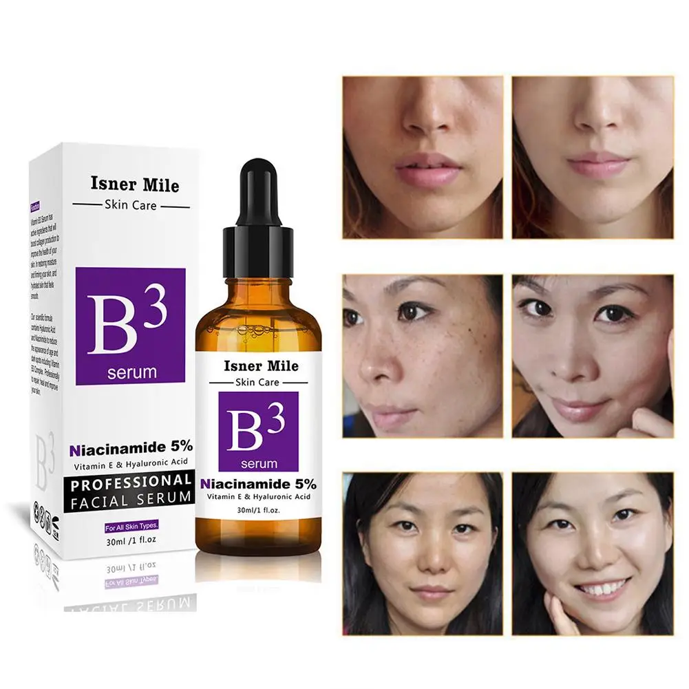 

Niacinamide Vitamin B3 Serum Repairing Hyaluronic Acid Firming Brightening Serum Anti-aging Reduce Wrinkle Serum Skin Care 30ML