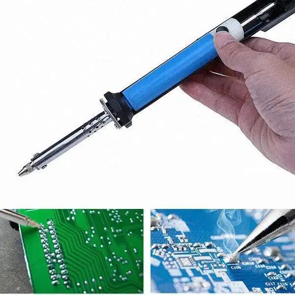 Handheld Electric Desoldering Pump 220v EU US Soldering Iron PCB Solder Sucker Tin Vacuum Welding Tool | Инструменты