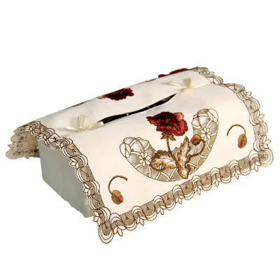 Новинка роскошный кружевной круглый коврик для стола с вышивкой искусственная