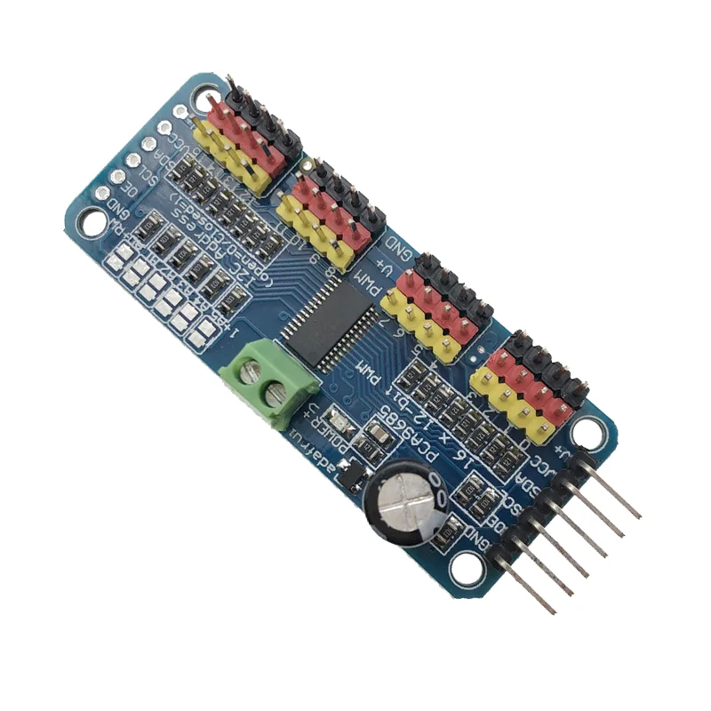 16-канальный 12-битный PWM-серводвигатель PCA9685 модуль I2C робот | Электронные