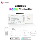 G led opto Zigbee 3,0 2ID  1ID Smart RGBW переключатель DC12-24V Светодиодная лента пульт дистанционного управления диммером работает с Alexa ECHO