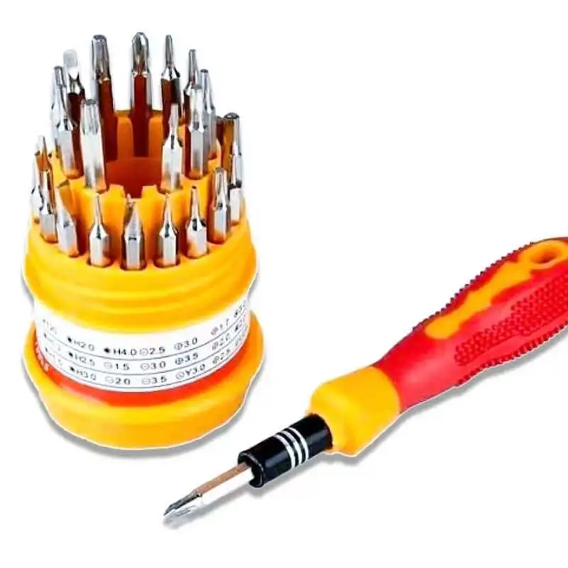 

Hand Tool 31Pcs Screwdriver Kit Small Mini Combination Universal Set Dismountable Antiskid Handle Multifunction Repair