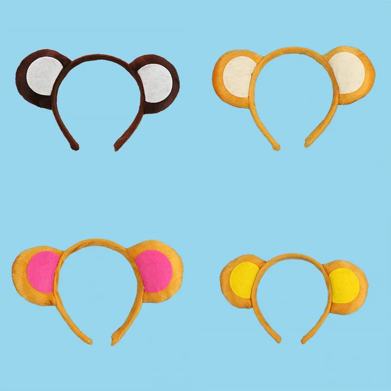 Пижама для детей и взрослых животное ухо оголовье с принтом обезьяна повязка на