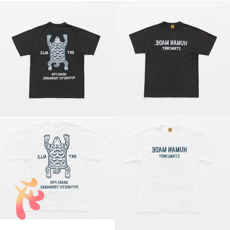 

Women's Clothes Men's Human Made T-shirt Oversize High Quality Cartoon Animal Pattern Short Sleeves Human Made Fashion Top Tees