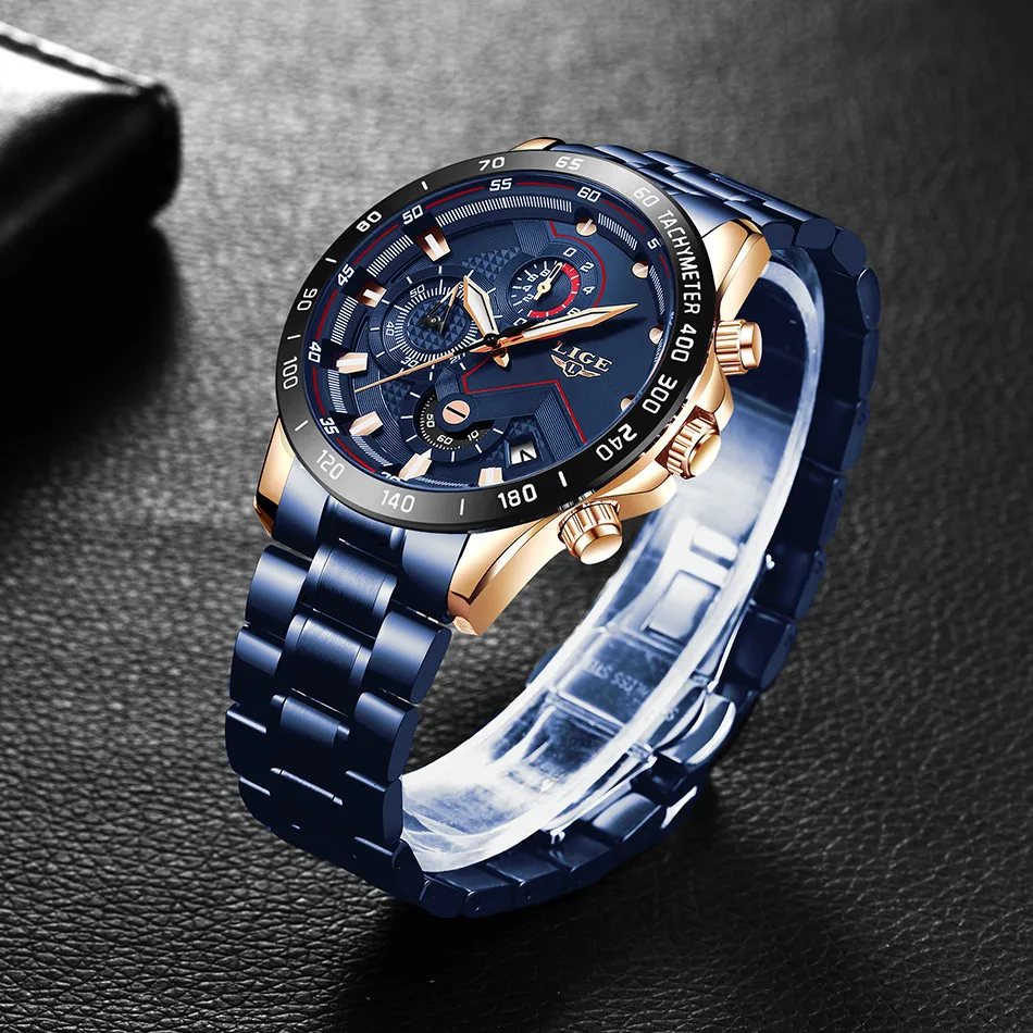 Montre Homme LIGE мужские s часы лучший бренд класса люкс военные спортивные часы мужские водонепроницаемые кварцевые наручные часы Relogio Masculino