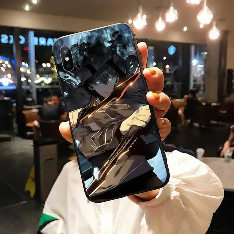 

Anime solo leveling Phone Case for iPhone 11 12 pro XS MAX 8 7 6 6S Plus X 5S SE 2020 XR