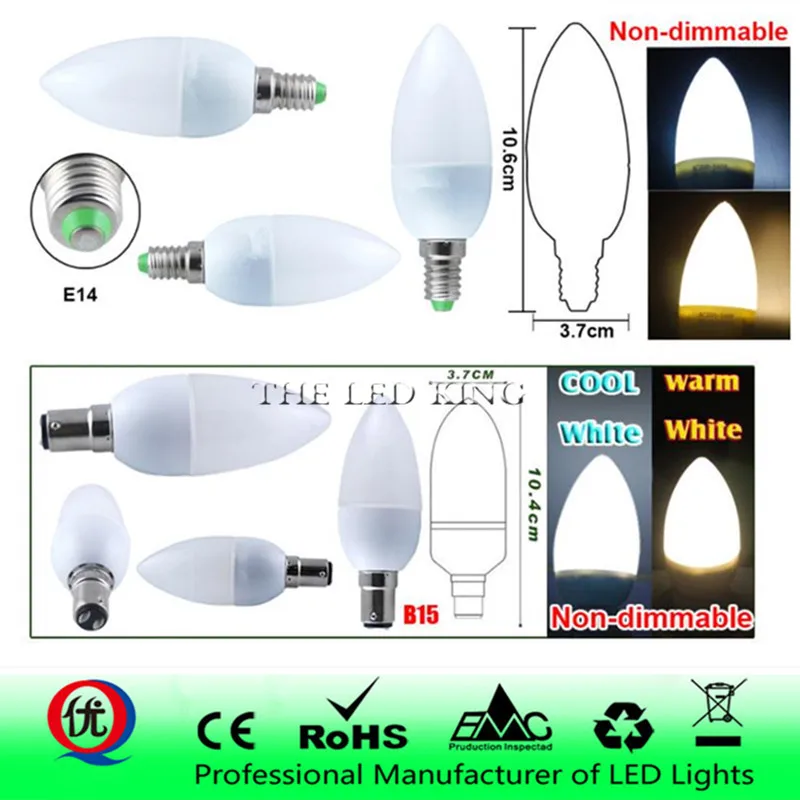 5W 7W Led лампы в форме свечи E14 E27 220V для сохранения энергии Точечный светильник