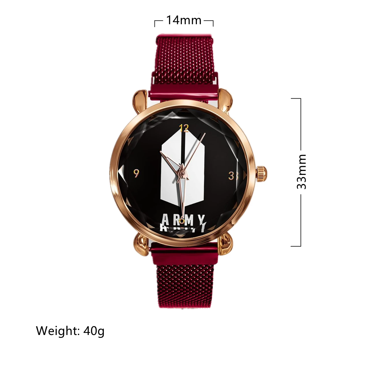 

Kpop Bangtan Boys Magnetic Buckle Couple Watch Trend 2021 New Waterproof Casual Quartz Watch Fashion Lovers Jewelry Gift BTS-09