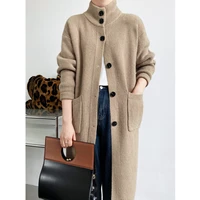 female 2021 za cotton thick cardigan long turtleneck warm sweaters korean fashion womens sweater autumn winter 2022 spring