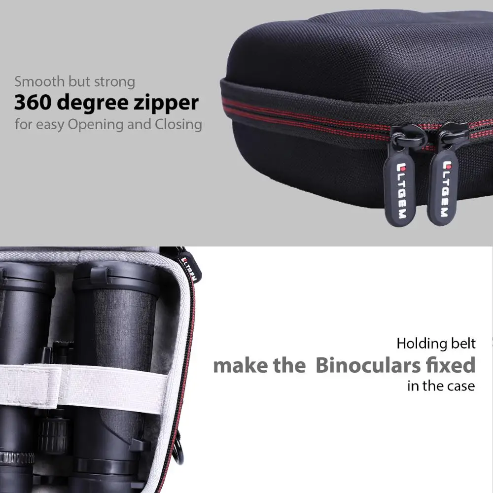

LTGEM EVA Hard Case for Clear Weak Light Vision-Lightweight (1.1lbs) Binoculars
