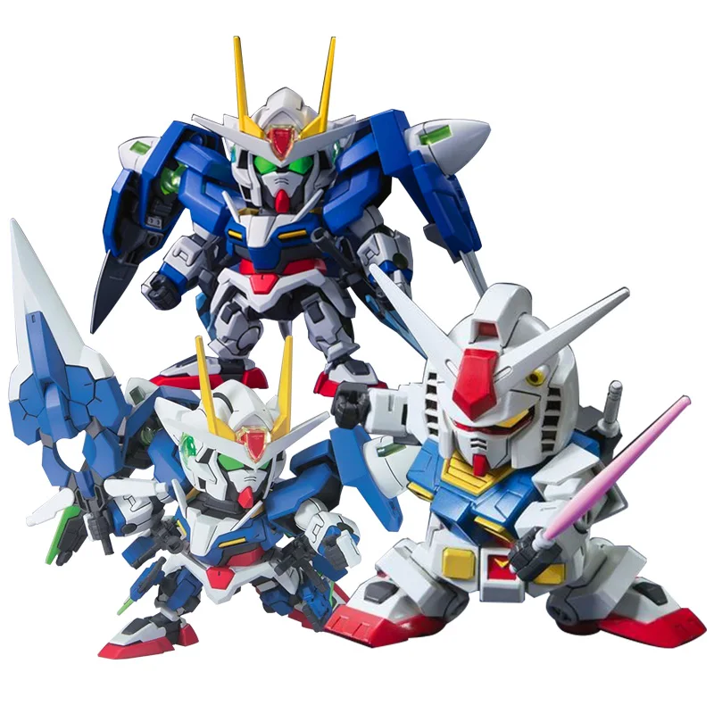 

Bandai Up to 8cm Gundam Assembly Model Q Version SD BB Warrior Flying Wing EW Unicorn Banshee 00 Enhanced Seven Swords