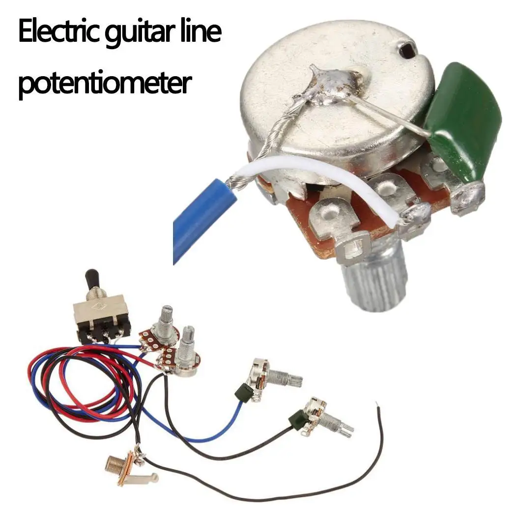 1 set of 3-speed Toggle Switch Set As pictures show LP Electric Guitars Guitar 2V2T Line Potentiometer | Спорт и развлечения
