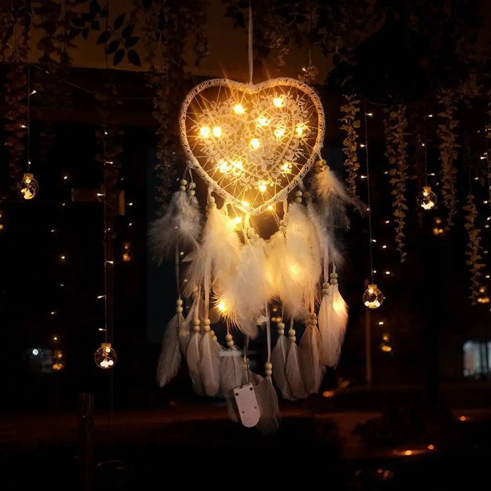 

Hollow Love Dream Catcher Wedding Home Decoration Dream Crafts Ornament Heart Hangings Shaped Love Wall Catcher B1k2