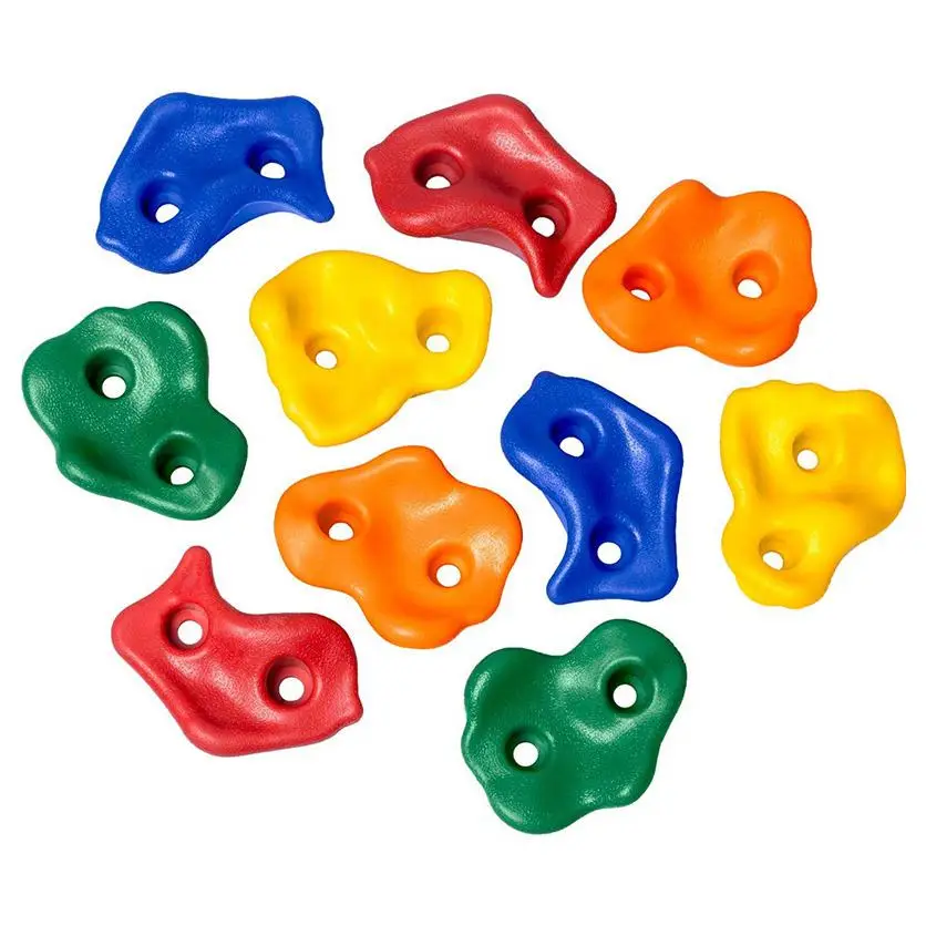 10 шт. разноцветные пластиковые детские камни для скалолазания деревянные стенки