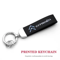 leather lanyard keychain car key ring holder ornament buckle for citroen c1 c2 c3 c4 c5 c6 c8 c4l ds3 ds4 ds5 ds5ls c elysee