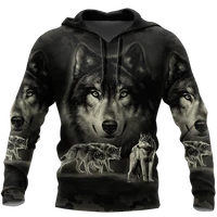 3d printed casual hoodies animal wolf unisex springfall harajuku for menwomen zip hooded pullover sweatshirt 14