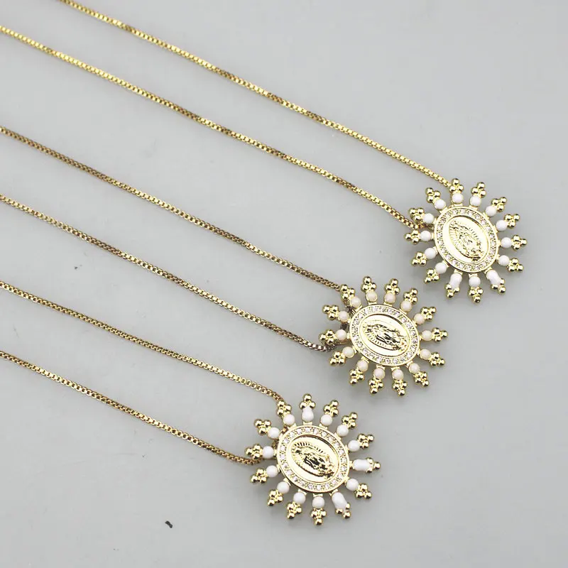 16 дюймов 10str/Лот Новый стиль cz колье ОСП плакировка золота кубического циркония