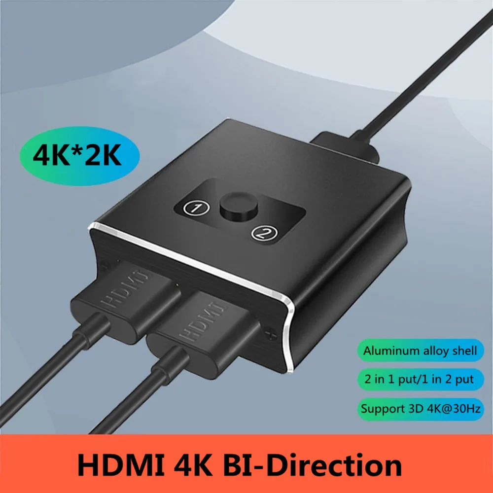 HDMI 2.0 2 в 1 выход Выход Bi- direction двунаправленный 0 переключатель Hub HDCP 3D p 4K разрешение
